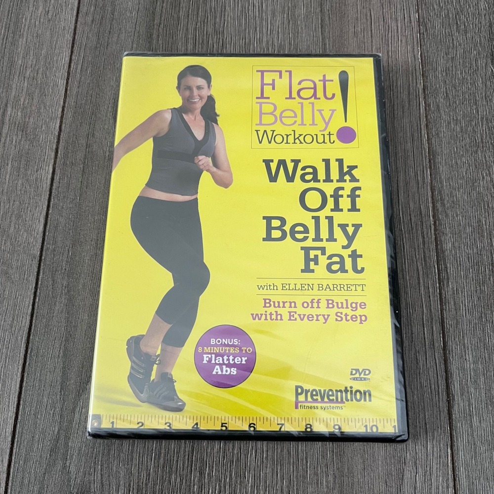 Prevention Flat Belly Workout Walk Off Belly Fat DVD Ellen Barrett Fitness New